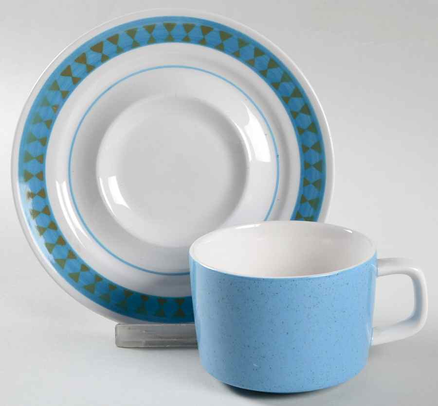 Equinox Flat Cup & Saucer Set by Mikasa-1