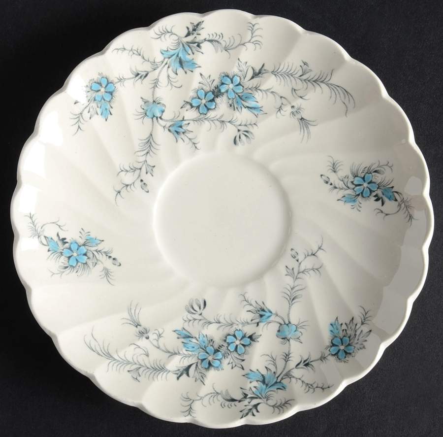 Forget Me Not Saucer by Myott Staffordshire-1