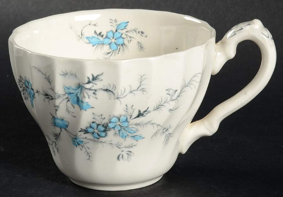 Forget Me Not Flat Cup by Myott Staffordshire-1