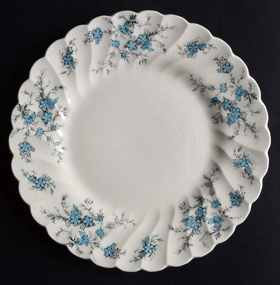 Forget Me Not Salad Plate by Myott Staffordshire-1