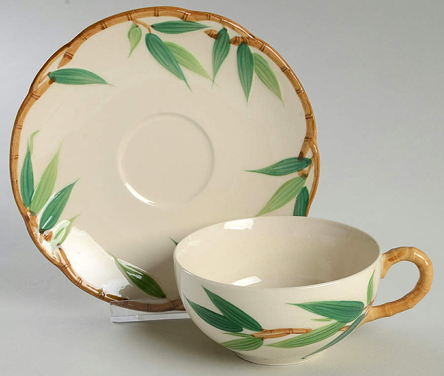 Tropicana Flat Cup & Saucer Set by Maruta-1