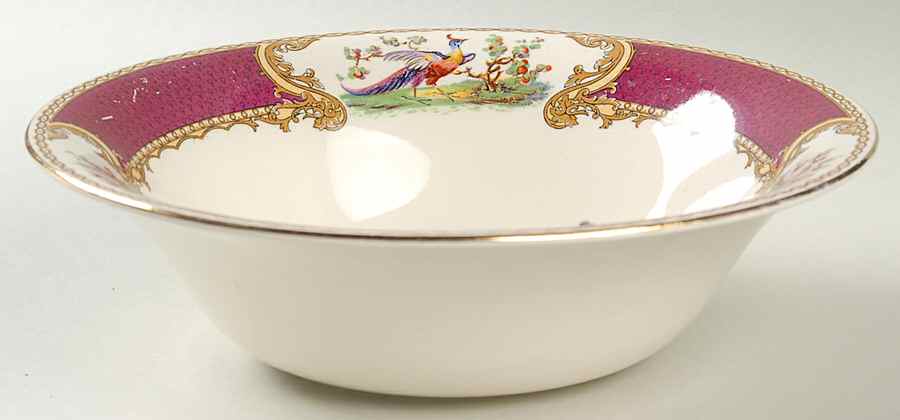 Chelsea Bird Red 8" Round Vegetable Bowl by Myott Staffordshire-1