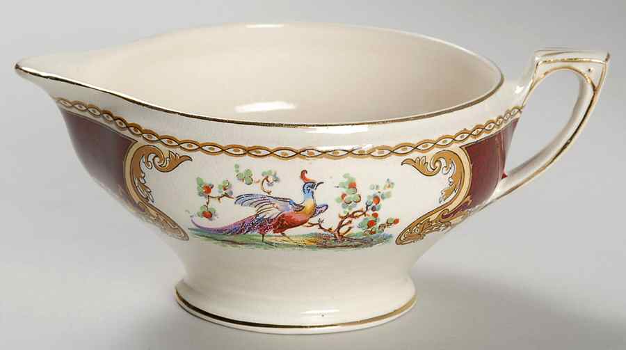 Chelsea Bird Red Creamer by Myott Staffordshire-1