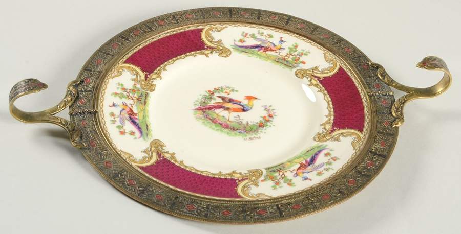 Chelsea Bird Red Show Or Decorative Plate (Charger) by Myott Staffordshire-1