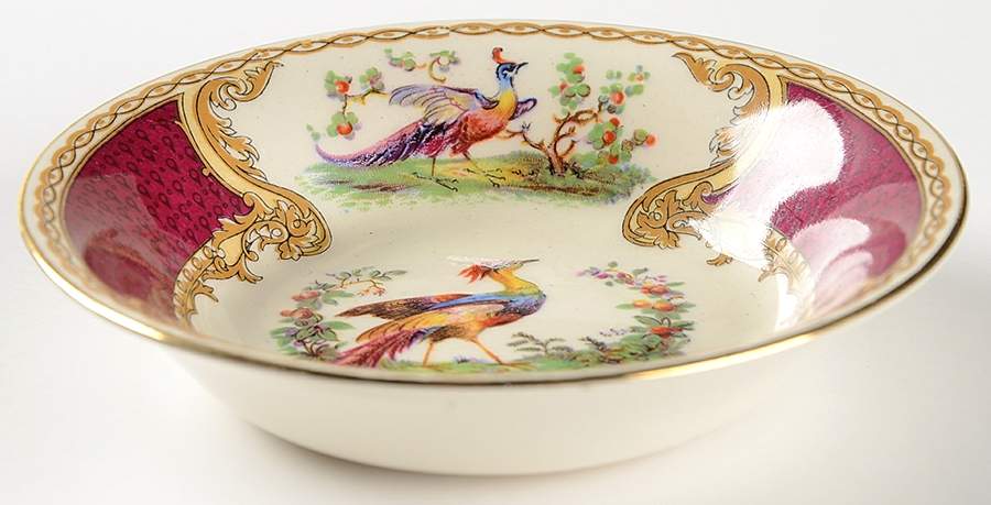 Chelsea Bird Red Fruit/Dessert (Sauce) Bowl by Myott Staffordshire-1
