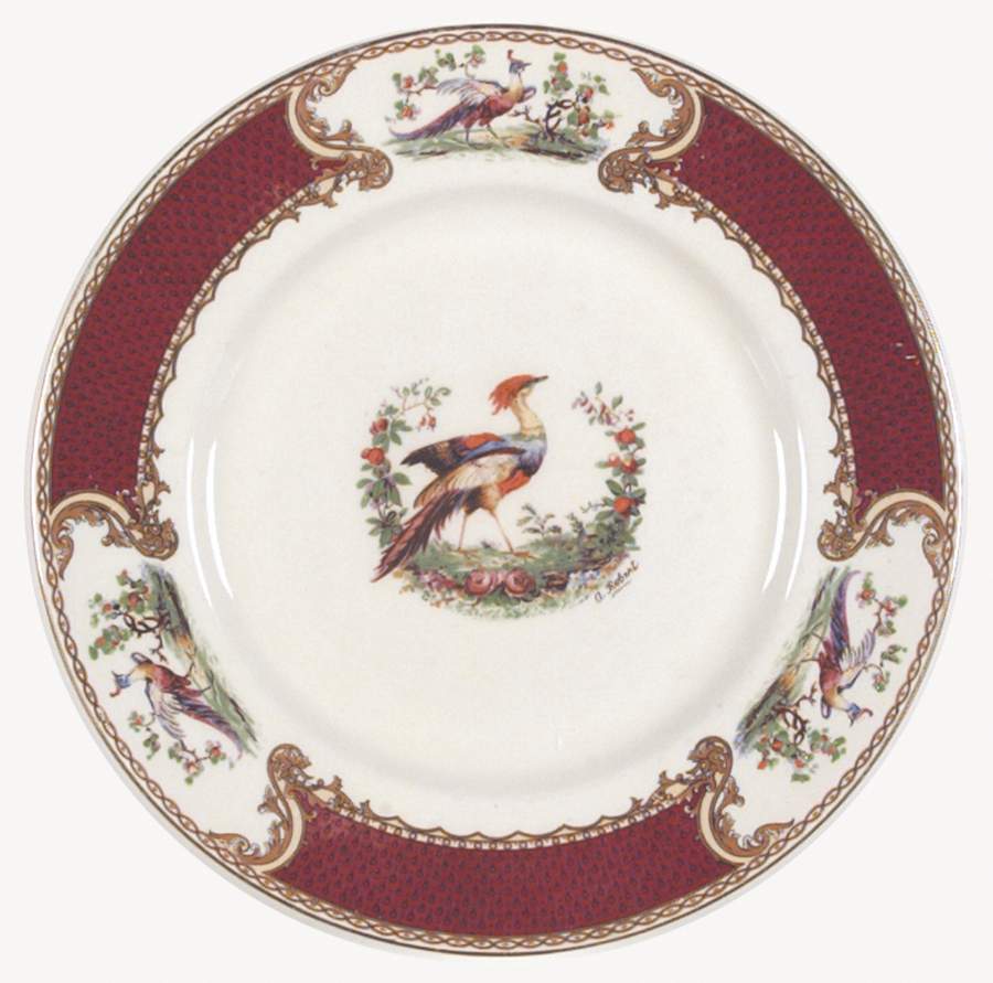 Chelsea Bird Red Dinner Plate by Myott Staffordshire-1