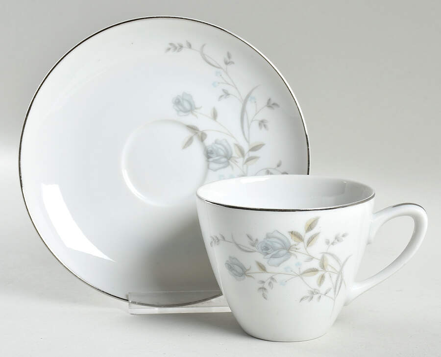 Chanson Flat Cup & Saucer Set by Mikasa-1