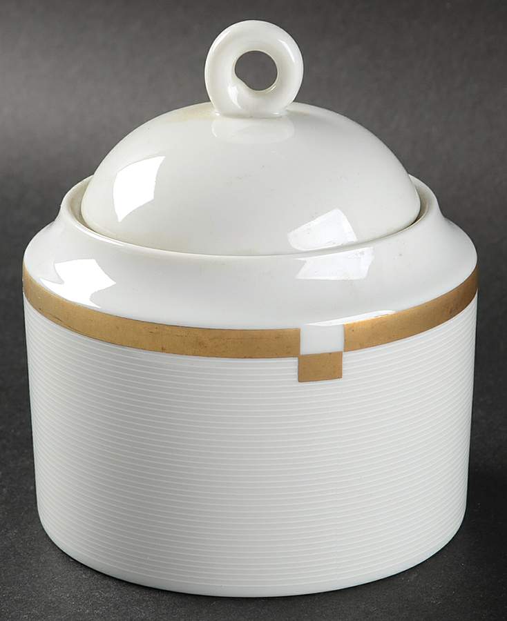 Invitation Gold Sugar Bowl & Lid by Mikasa-1