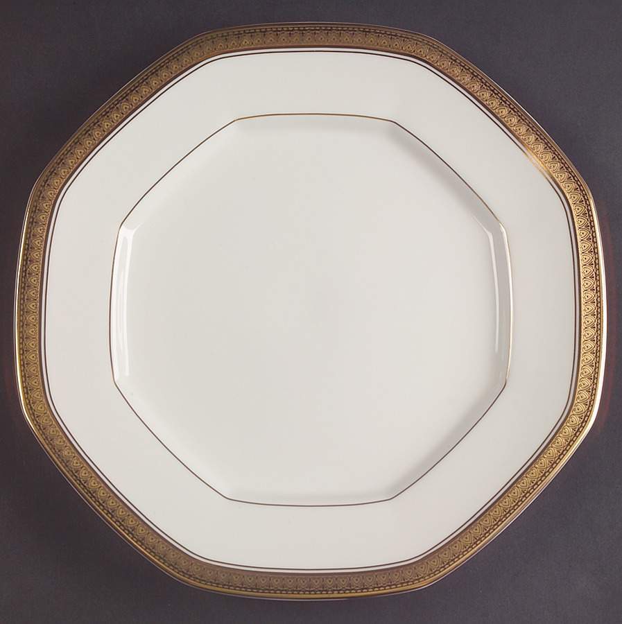 Palatial Gold Octagonal Luncheon Plate by Mikasa-1