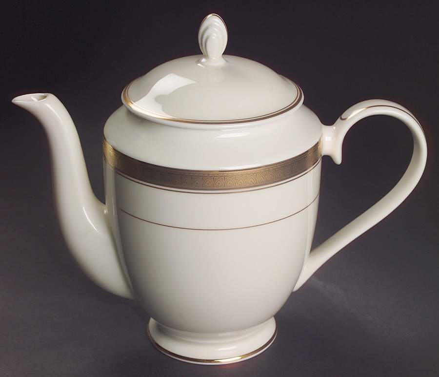 Palatial Gold Coffee Pot & Lid by Mikasa-1