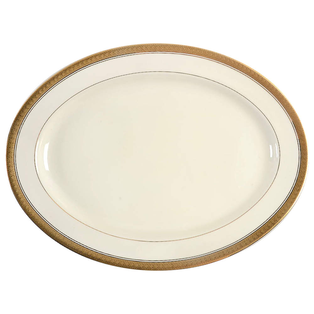 Palatial Gold 15" Oval Serving Platter by Mikasa-1