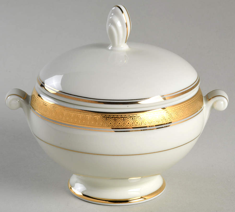 Palatial Gold Sugar Bowl & Lid by Mikasa-1