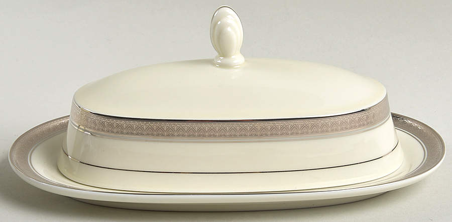 Palatial Platinum 1/4 Lb Covered Butter by Mikasa-1