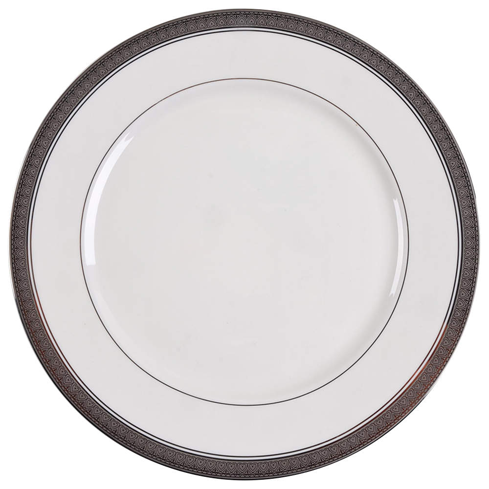 Palatial Platinum 12" Chop Plate (Round Platter) by Mikasa-1