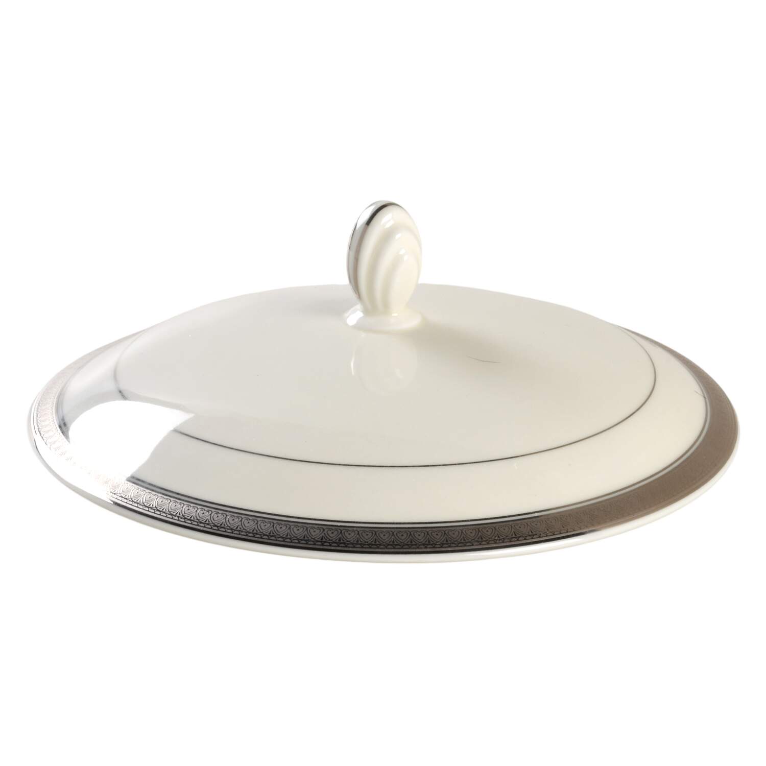 Palatial Platinum Lid for 2 Qt Round Covered Casserole by Mikasa-1