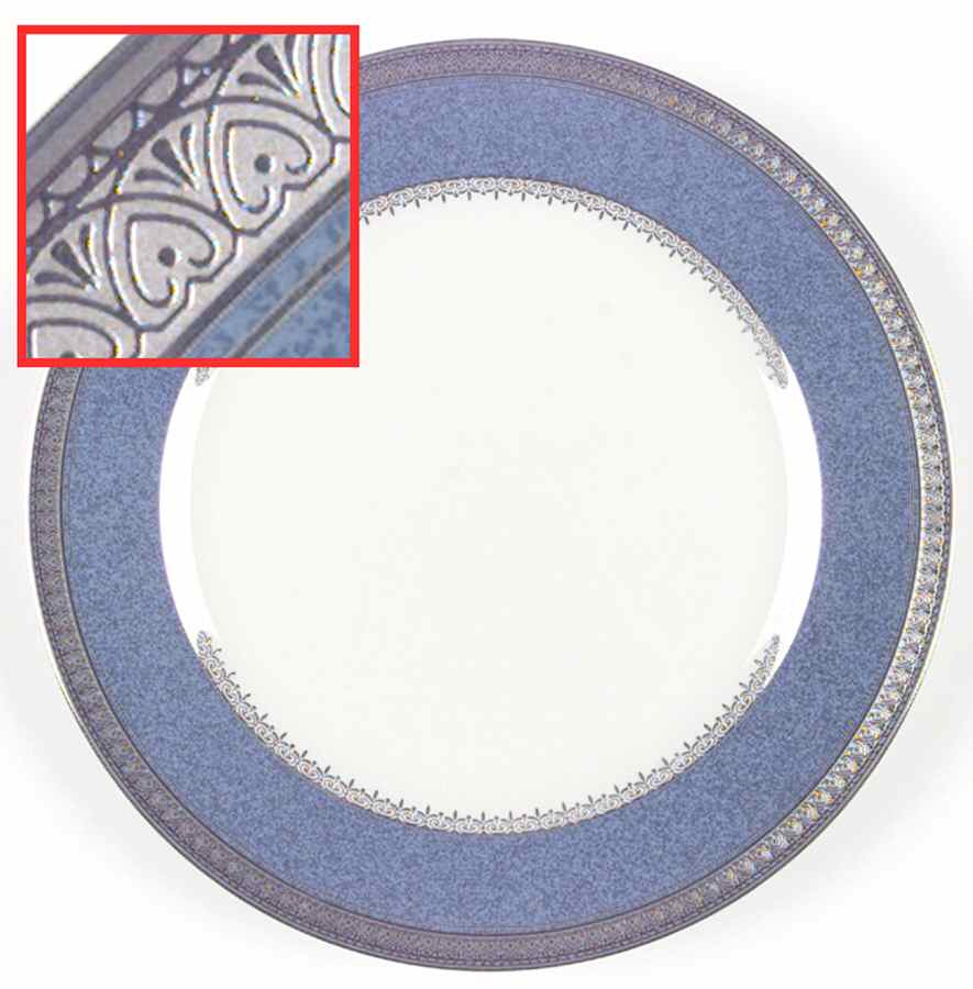 Palatial Platinum Accent Luncheon Plate by Mikasa-1