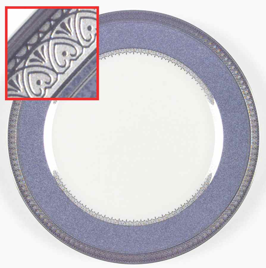 Palatial Platinum Accent Luncheon Plate by Mikasa-1