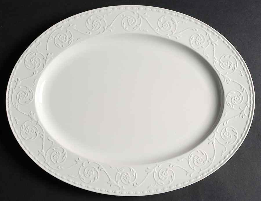 Plaza Lane 15" Oval Serving Platter by Mikasa-1