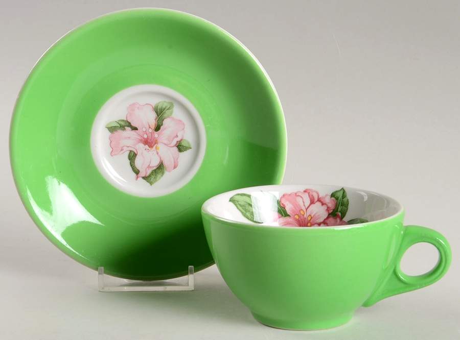 MYR16 Flat Cup & Saucer Set by Mayer (American)-1