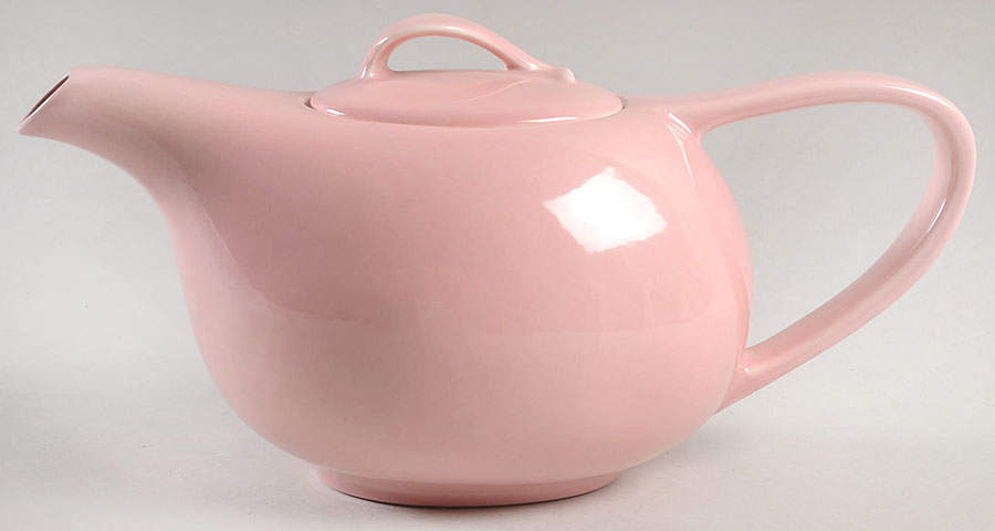 Casual California Dawn Pink Teapot & Lid by Metlox - Poppytrail - Vernon-1