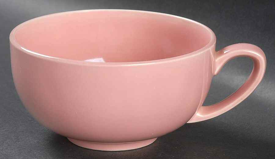 Casual California Dawn Pink Flat Cup by Metlox - Poppytrail - Vernon-1