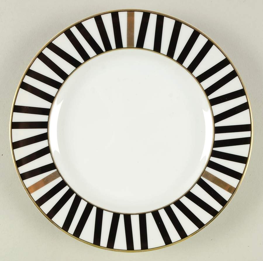 Varsity Black Salad Plate by Mikasa-1