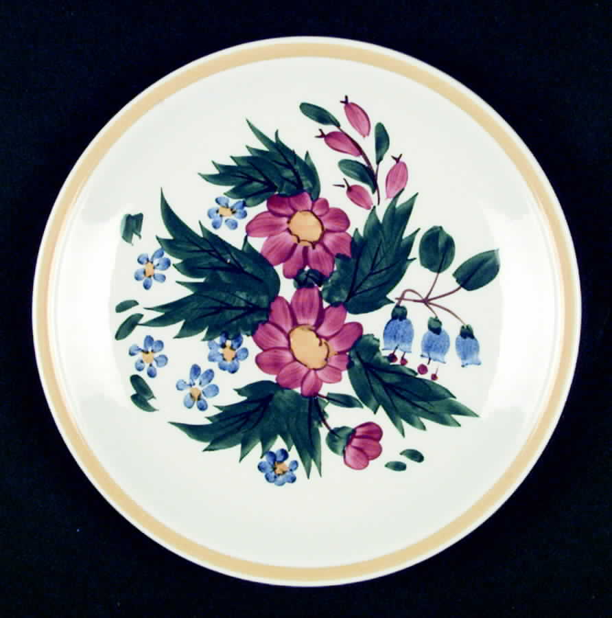 Bouquet Salad Plate by Metlox - Poppytrail - Vernon-1