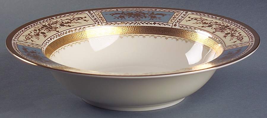 Pompadour Blue 10" Round Vegetable Bowl by Mikasa-1