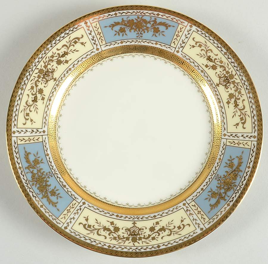 Pompadour Blue Salad Plate by Mikasa-1