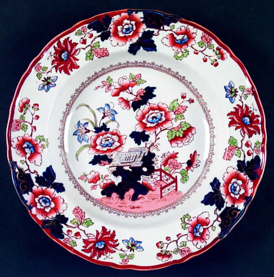 Bible (Blue Bible) Large Rim Soup Bowl by Mason's-1