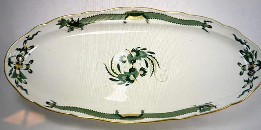 Dragon Green 21" Fish Platter by Meissen (Germany)-1