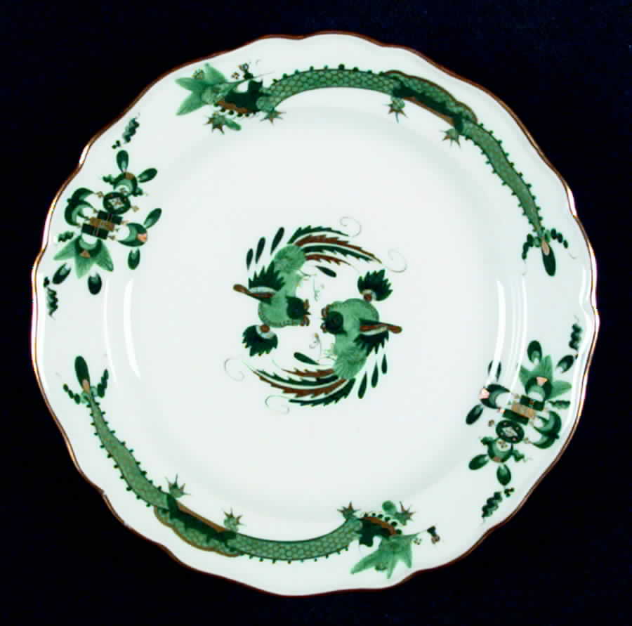 Dragon Green Salad Plate by Meissen (Germany)-1