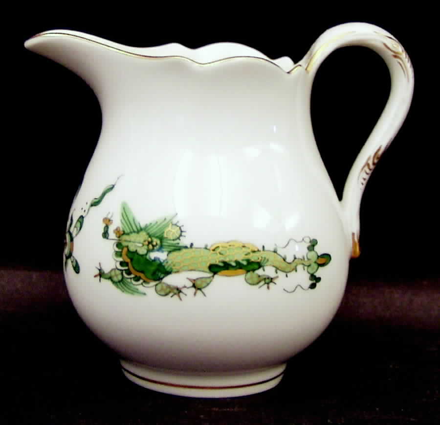 Dragon Green Mini Creamer by Meissen (Germany)-1