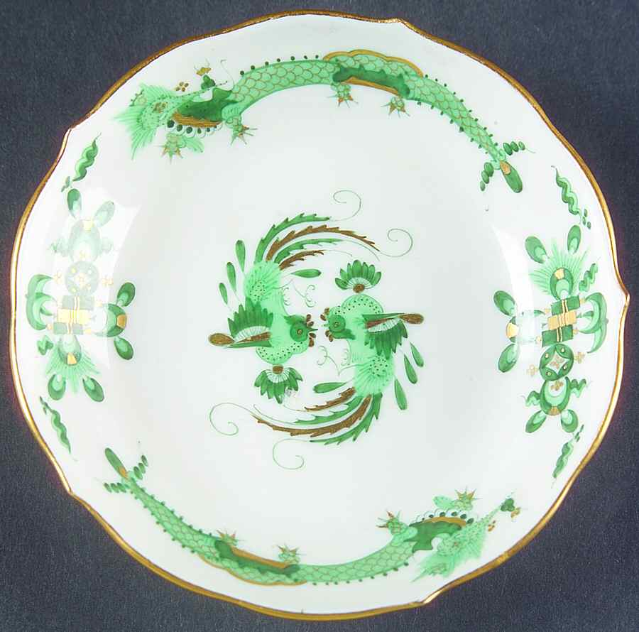 Dragon Green Saucer for Demitasse Cup by Meissen (Germany)-1
