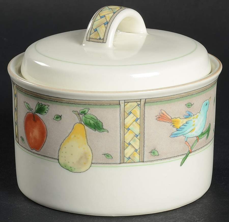 Summer Jewels Sugar Bowl & Lid by Mikasa-1