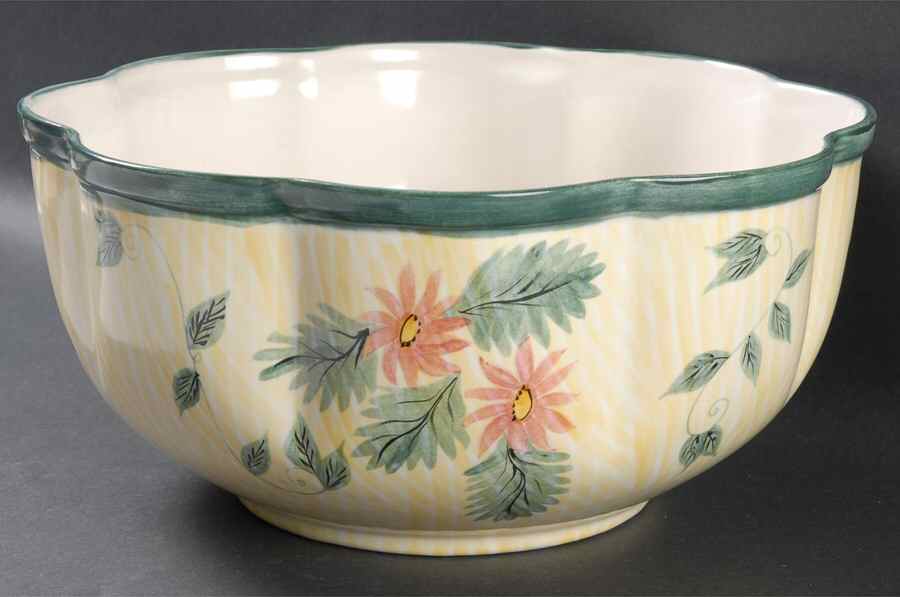 Summer Jewels Scalloped Serving Bowl by Mikasa-1