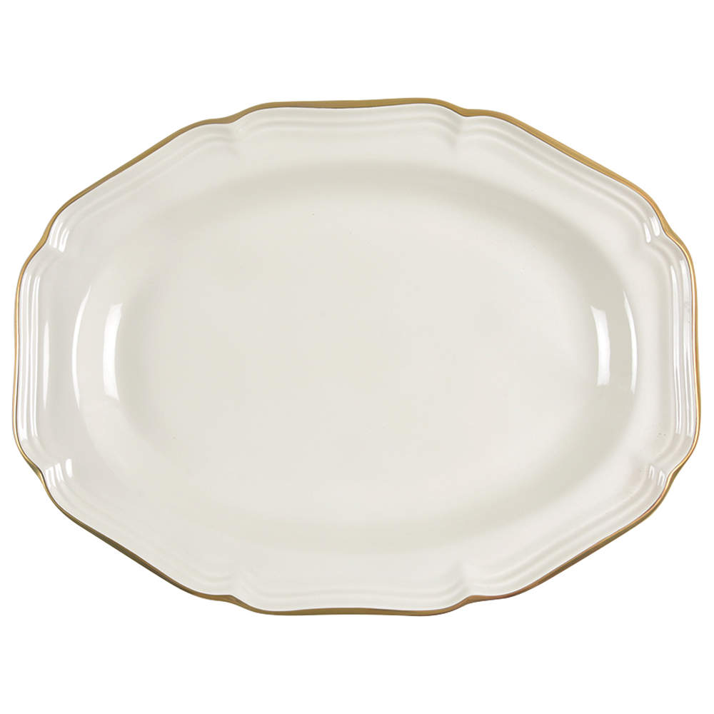 Country Gold 14" Oval Serving Platter by Mikasa-1