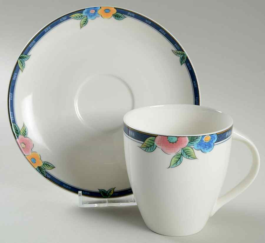 Floral Bliss Flat Cup & Saucer Set by Mikasa-1