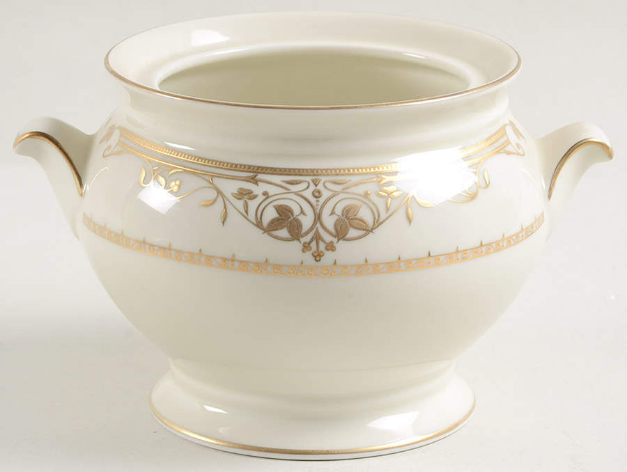 Villa Gold Sugar Bowl No Lid by Mikasa-1