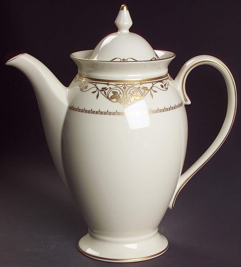 Villa Gold Coffee Pot & Lid by Mikasa-1