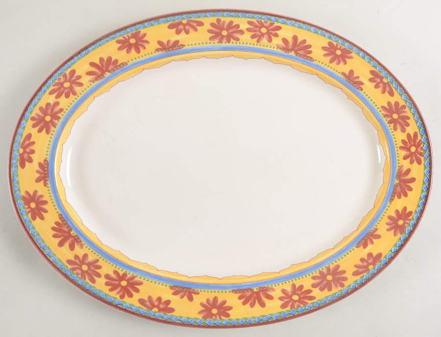 Acapulco 15" Oval Serving Platter by Mikasa-1