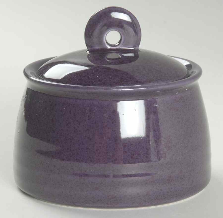 Amethyst Sugar Bowl & Lid by Mikasa-1