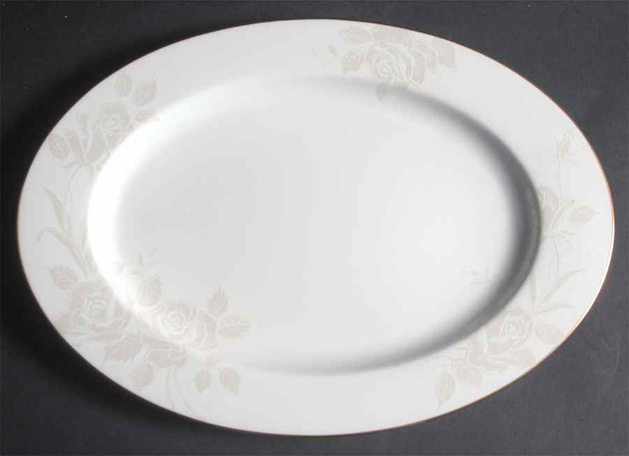 Rosewood Gold 15" Oval Serving Platter by Mikasa-1