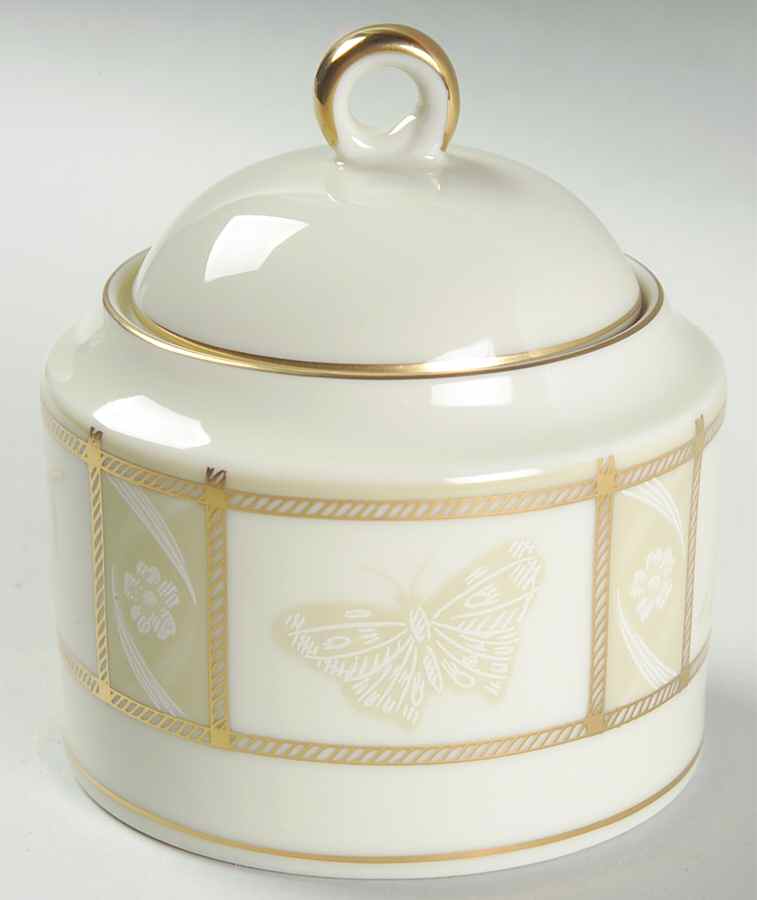 Nature's Theme Sugar Bowl & Lid by Mikasa-1