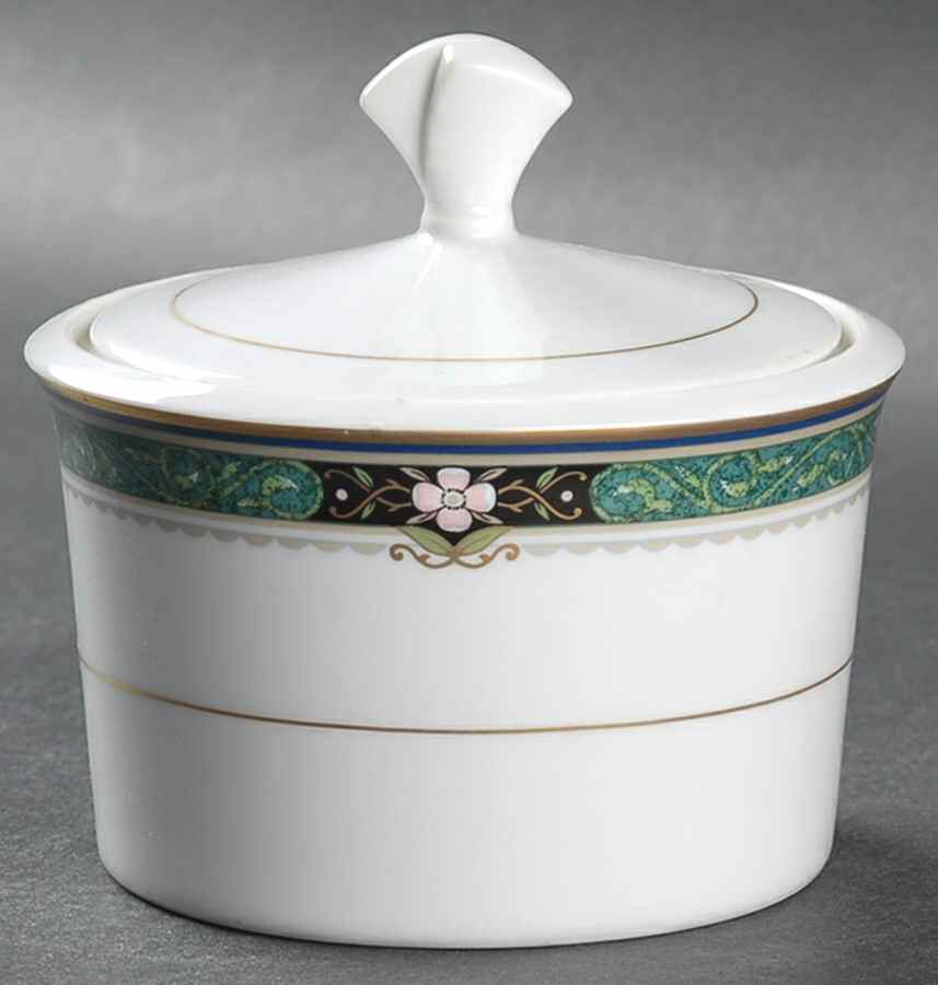 Serena Jade Sugar Bowl & Lid by Mikasa-1