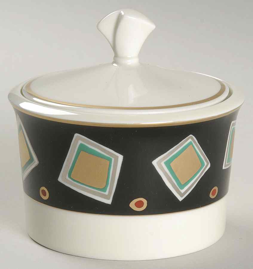 Trafalgar Onyx Sugar Bowl & Lid by Mikasa-1