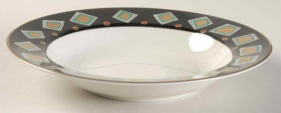 Trafalgar Onyx Rim Soup Bowl by Mikasa-1