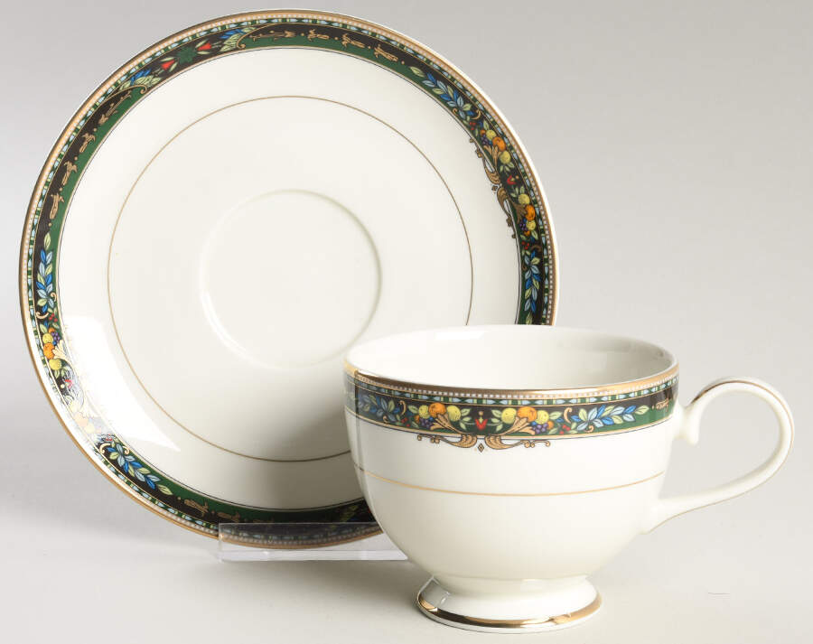 Windsor Place Footed Cup & Saucer Set by Mikasa-1