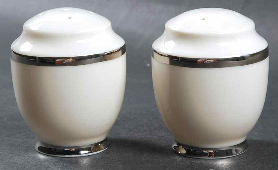 Oxford Platinum Salt & Pepper Set by Mikasa-1