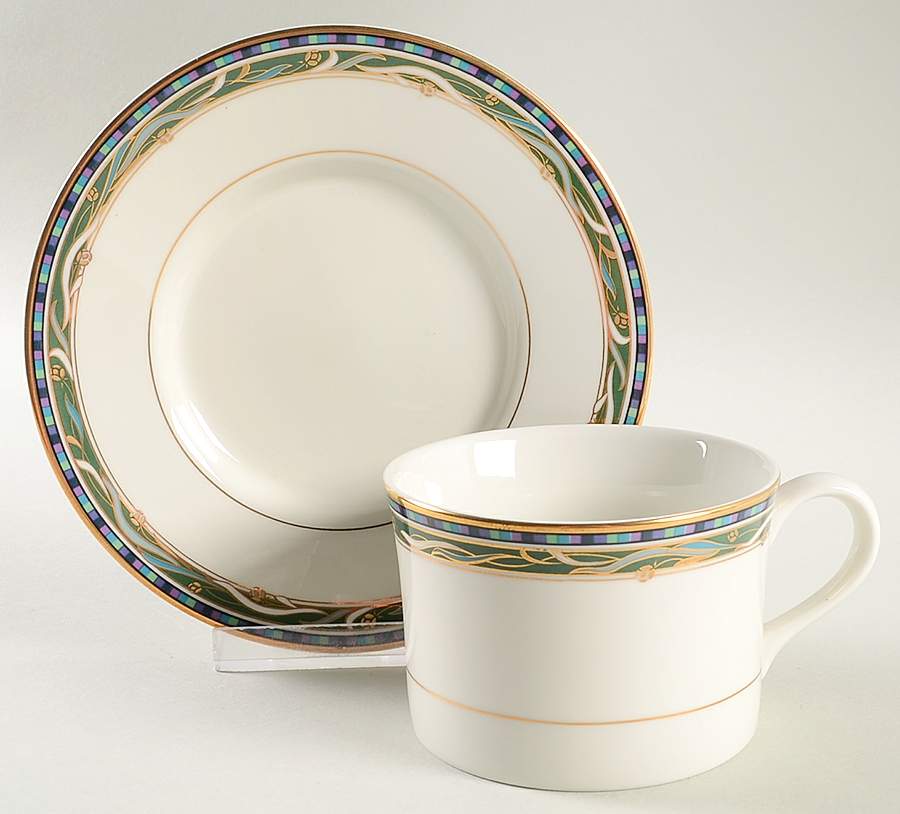 Clarendon Flat Cup & Saucer Set by Mikasa-1